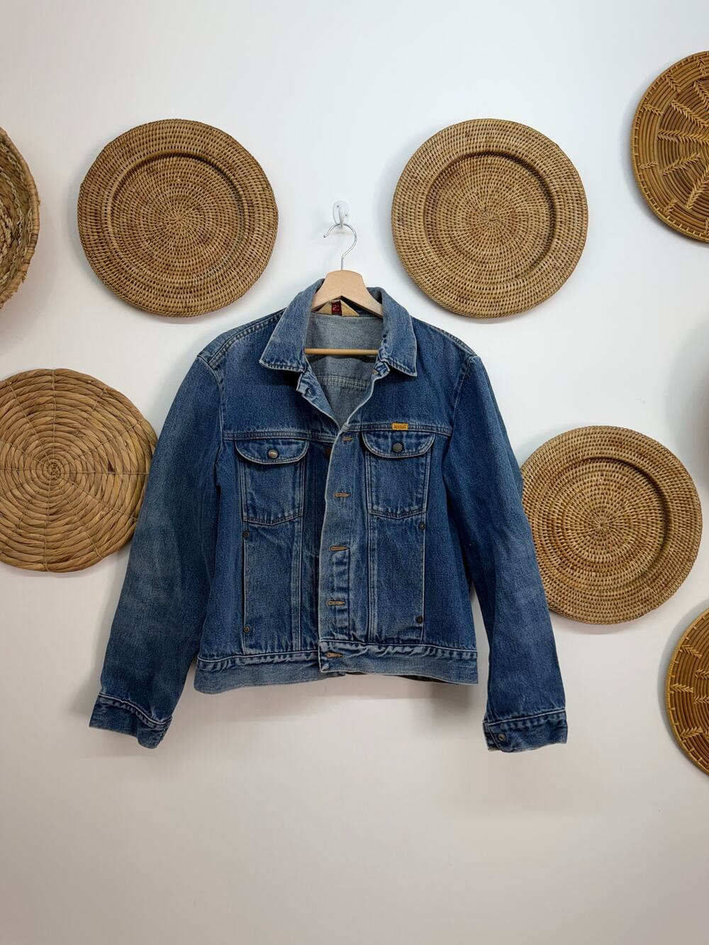 Vintage Rustler Jean Jacket Mens Large